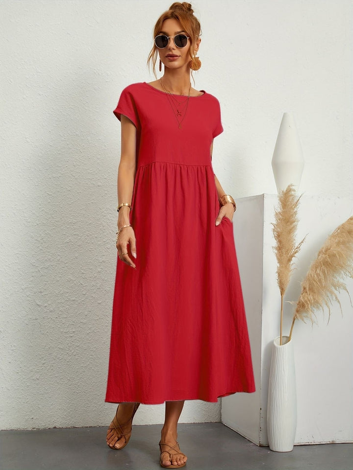 Adelaide | Short Sleeve Midi Dress
