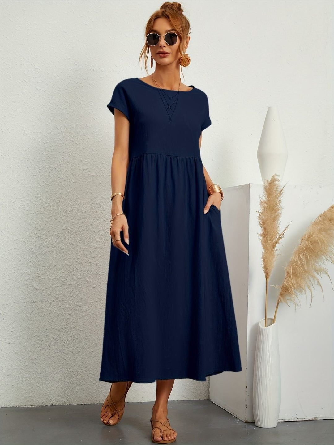 Adelaide | Short Sleeve Midi Dress