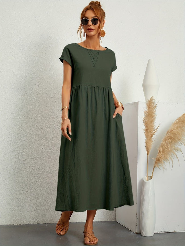Adelaide | Short Sleeve Midi Dress