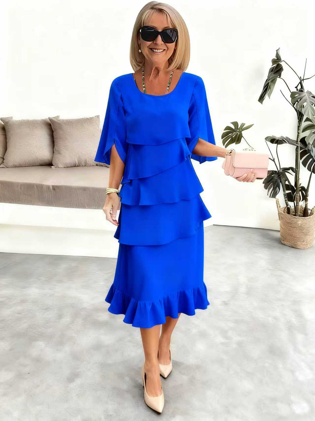 Dorothy | Flattering Layered Midi Dress