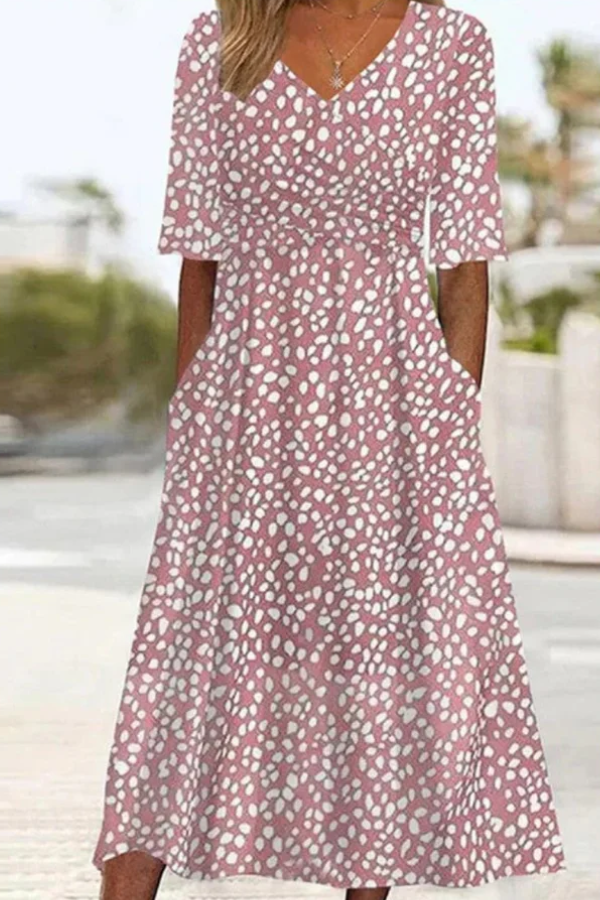 Rosabel | Polka Dot Midi Dress