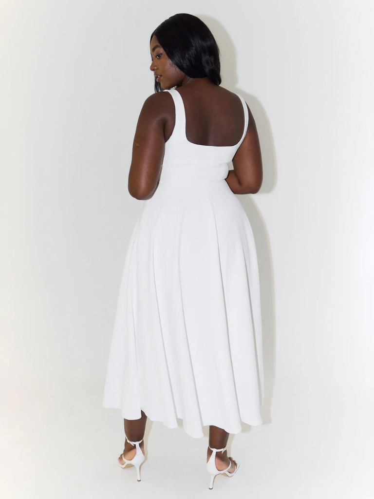 Helena | Elegant Flowy Midi Dress