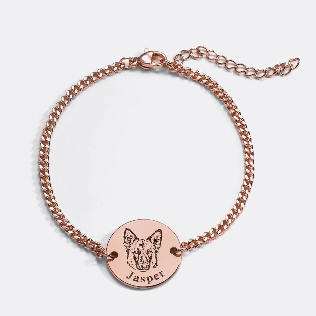 Pulsera Personalizada con Grabado de tu Mascota