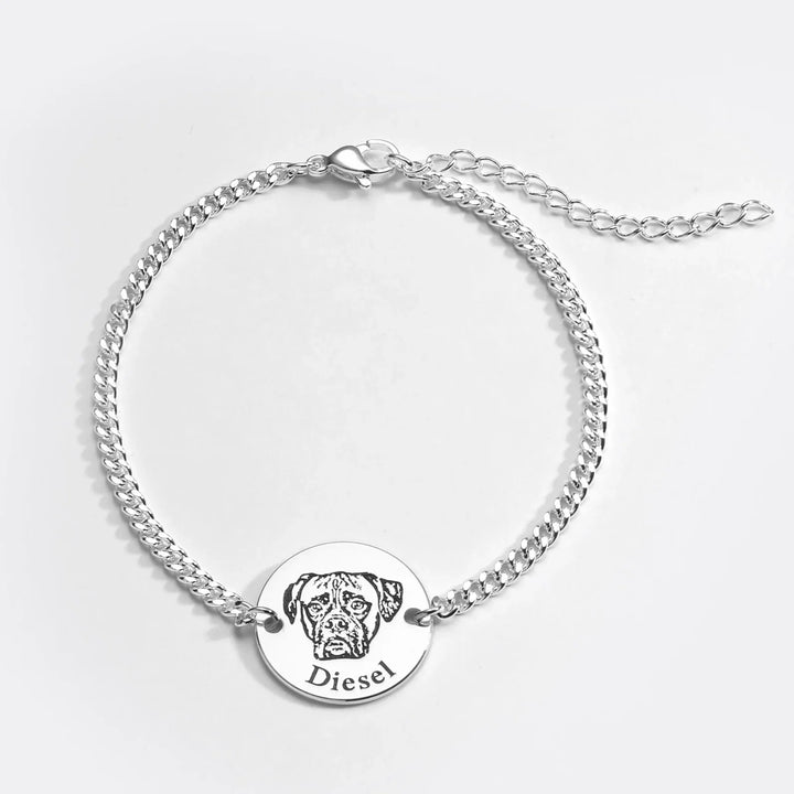 Pulsera Personalizada con Grabado de tu Mascota