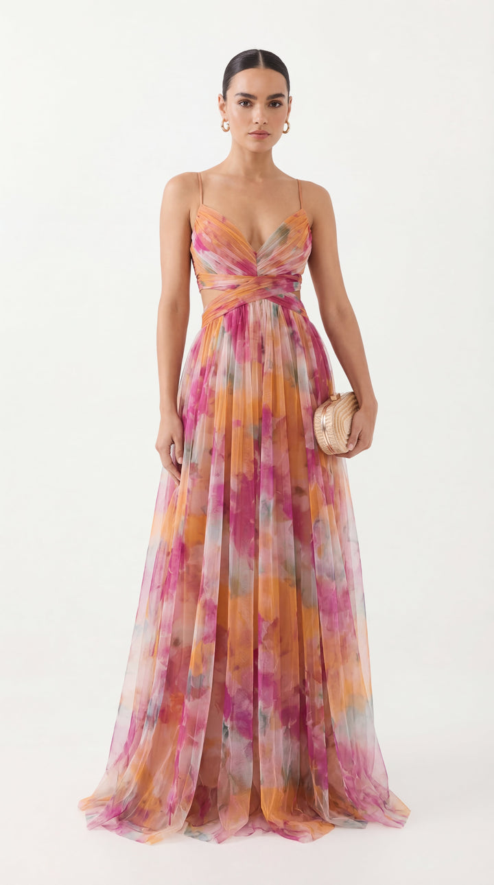 Irene | Long Floral Dress