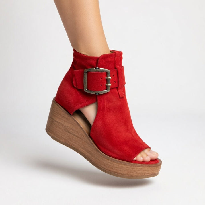 Beatrix | Elegant Buckle Wedge Heel