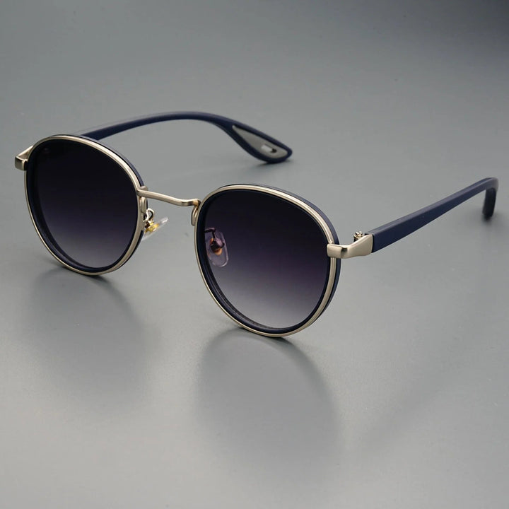 Lennox | Retro Round Polarized Sunglasses