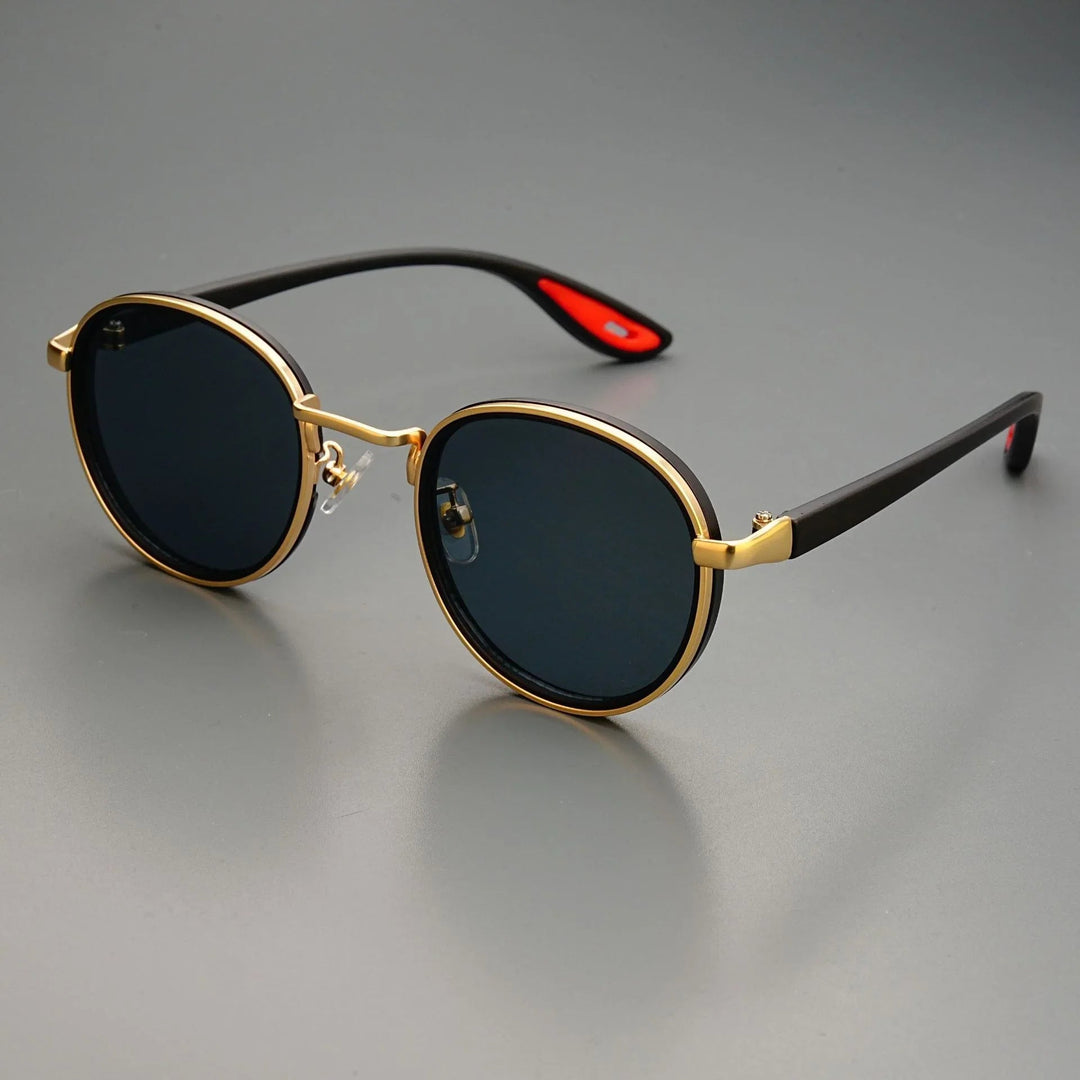 Lennox | Retro Round Polarized Sunglasses