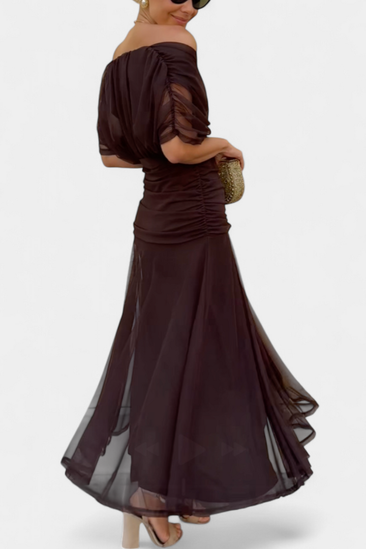 Isabella | Elegant Floral V Neck Dress