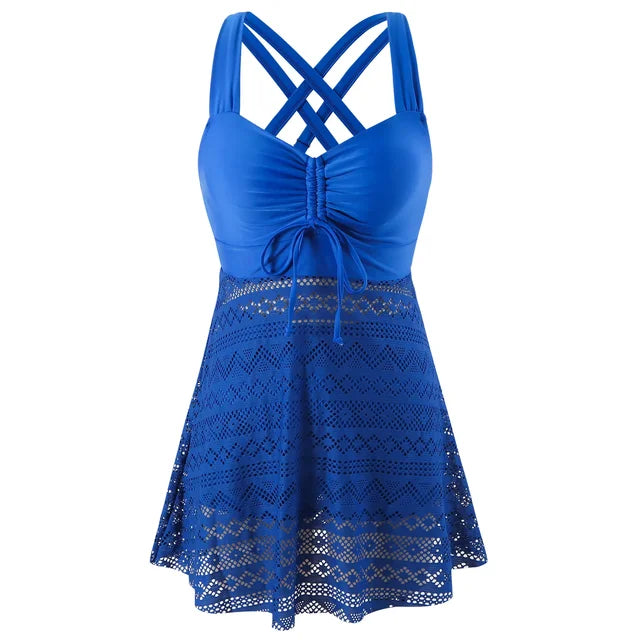 Emmeline | Pleated Skirted Tankini
