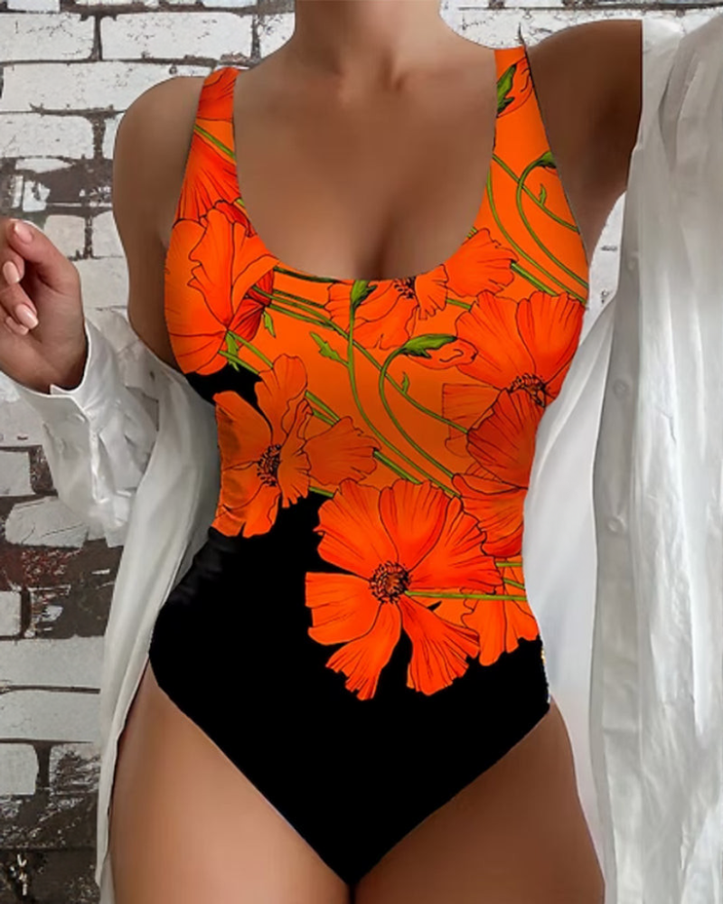 Lucy | Elegant Floral One-Piece Swimsuit