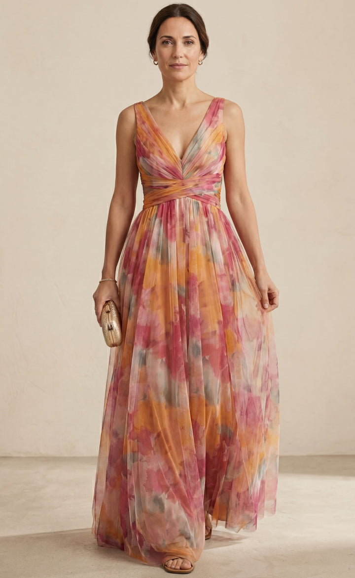 Irene | Long Floral Dress