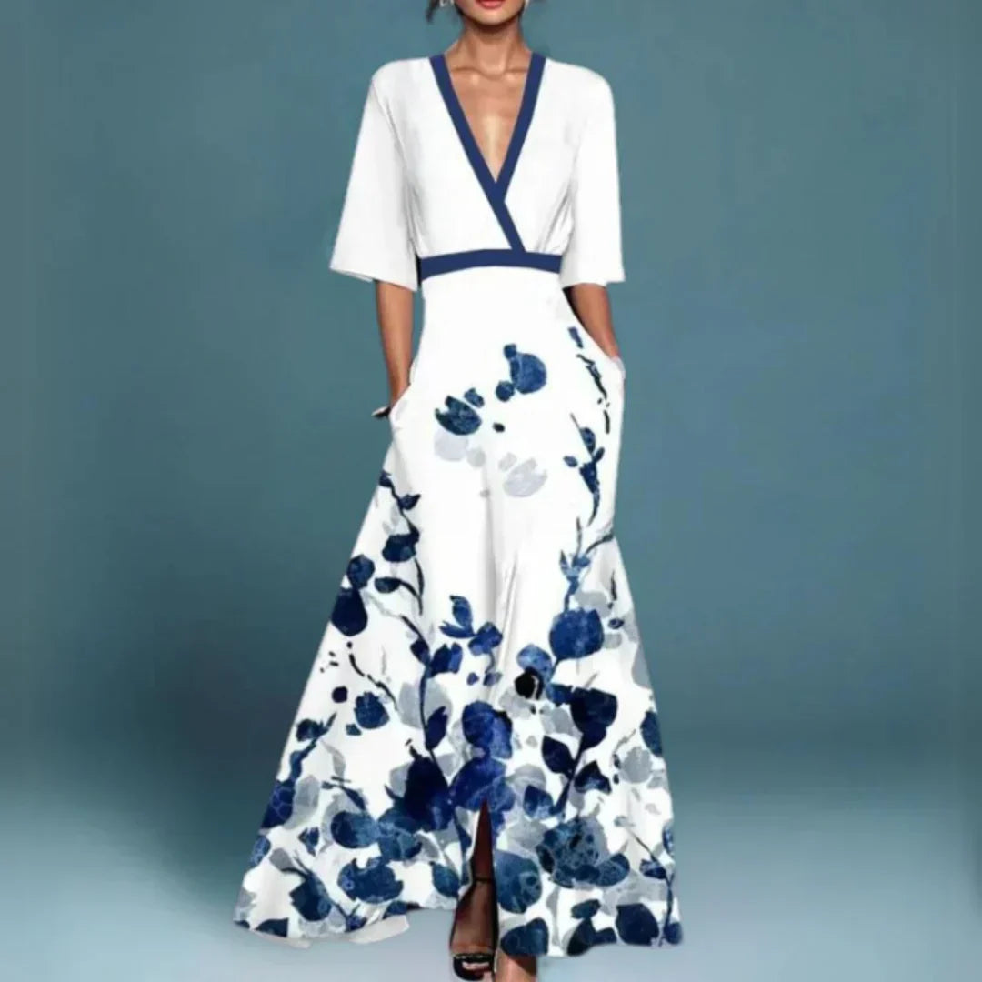 Jill | Elegant Floral Maxi Dress
