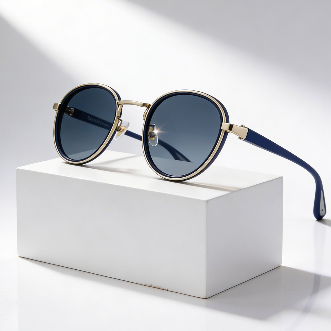 Lennox | Retro Round Polarized Sunglasses