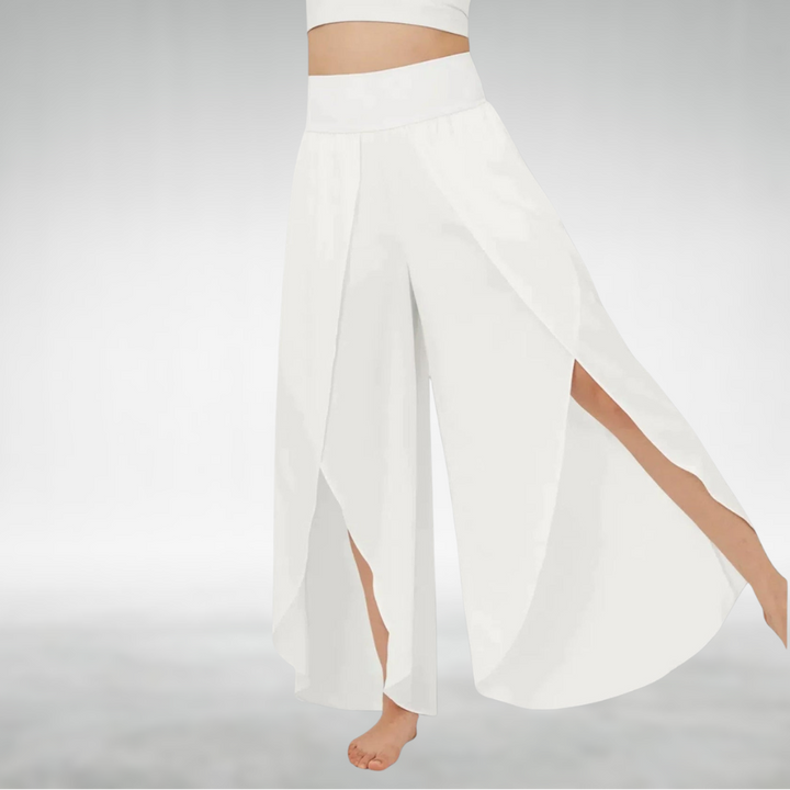Alina | Flowing Wide Leg Wrap Trousers