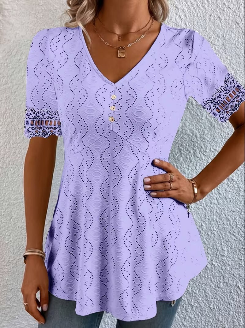 Willow | Breathable Lace Detail Blouse