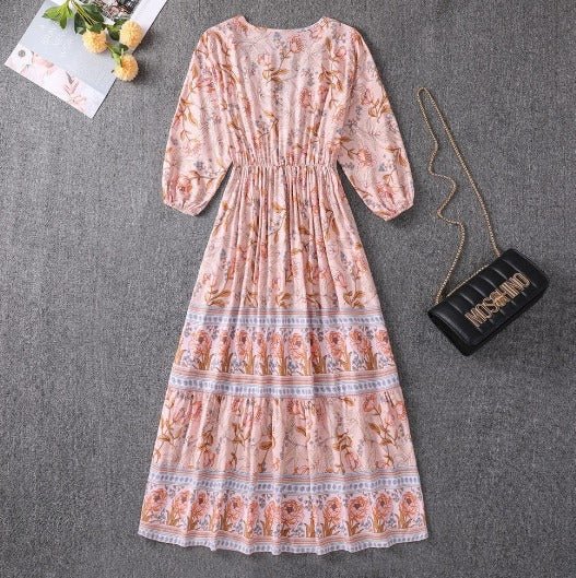 Lenora | Flattering Boho Dress