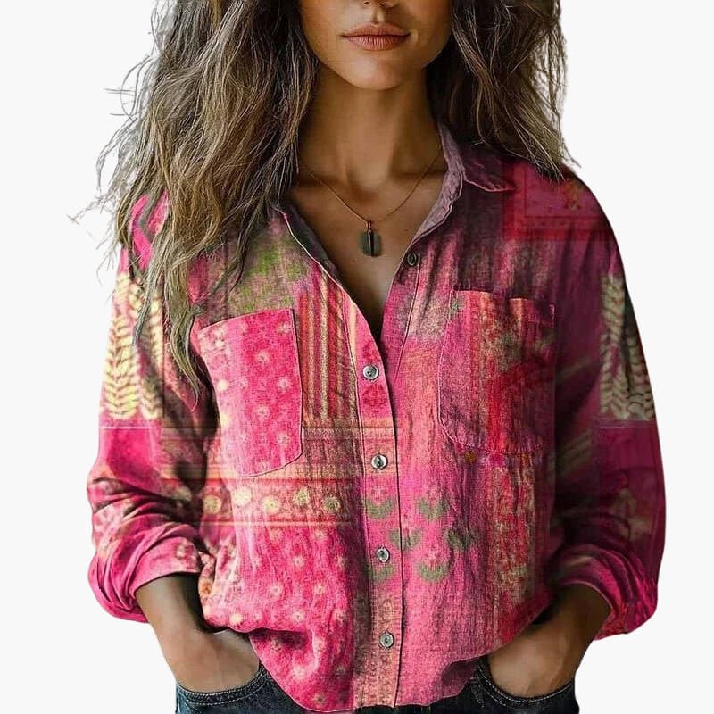 Leonora | Printed Button-Down Relaxed Shirt