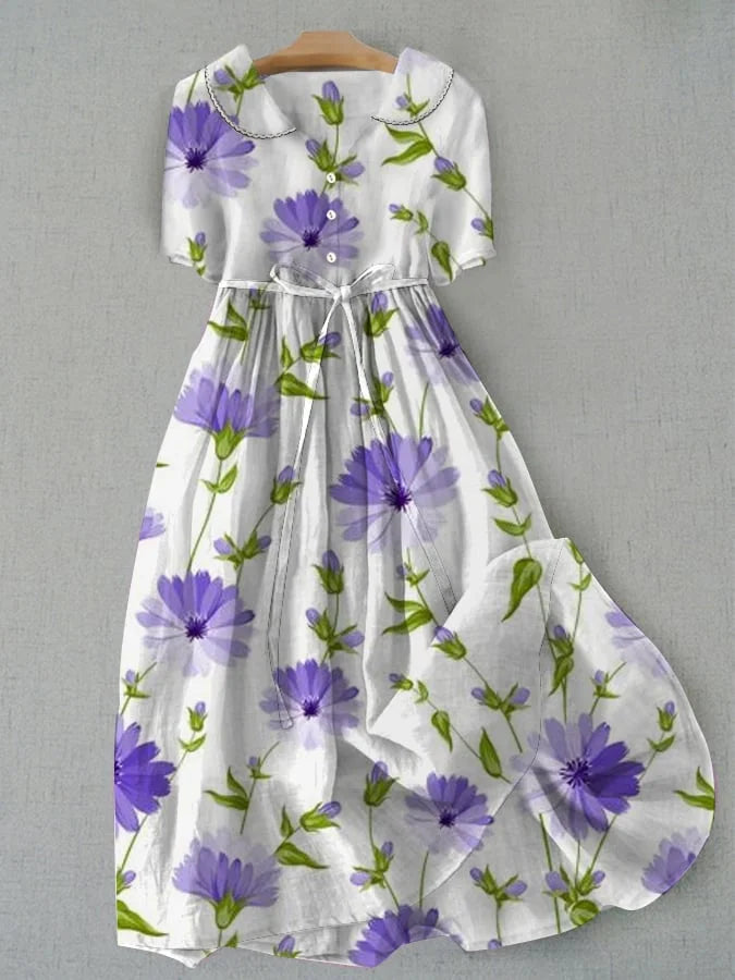 Susan | Classic Lavender Floral Dress