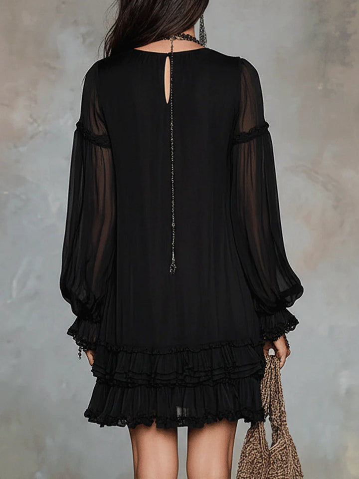 Evangeline | Ruffle Detail Mini Dress