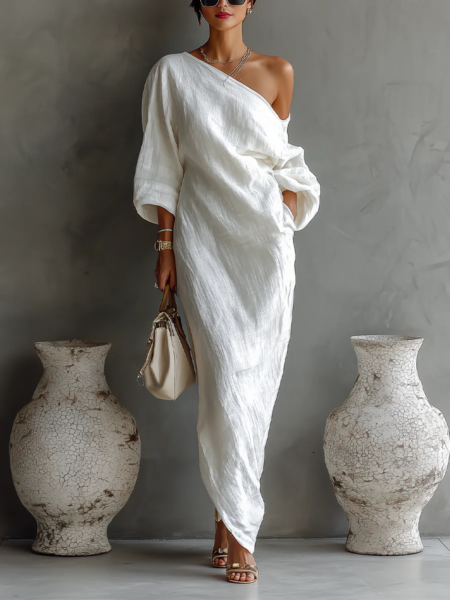 Monica | Elegant One-Shoulder Maxi Dress