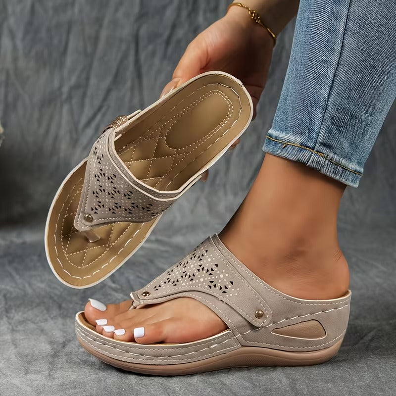 Nadine | Orthopedic Wedge Flip Sandal
