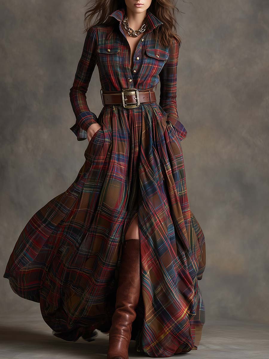 Harriet | Elegant Belted Shirt Dress