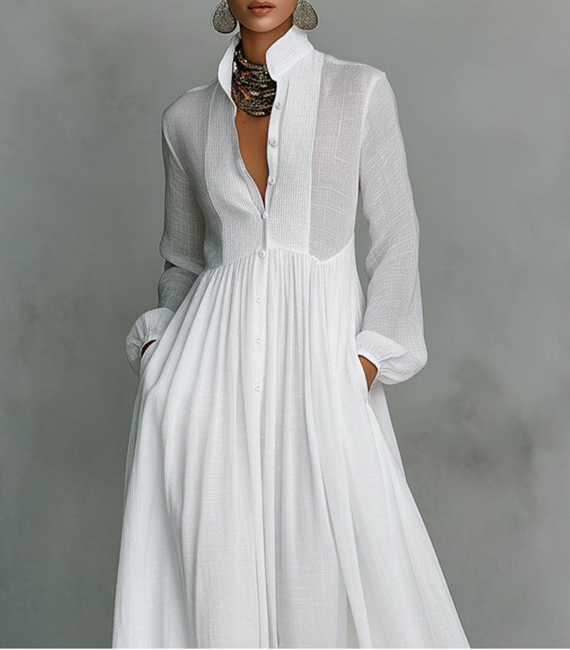 Evelyn | Elegant Long-Sleeve Maxi Dress