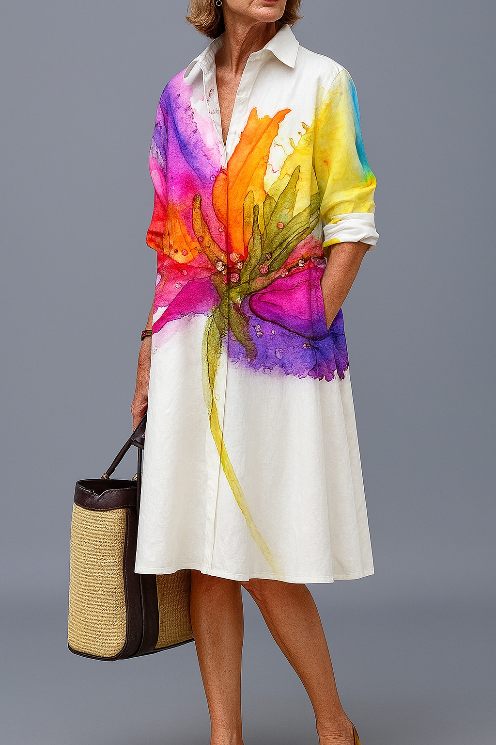 Catherine | Elegant Midi Dress