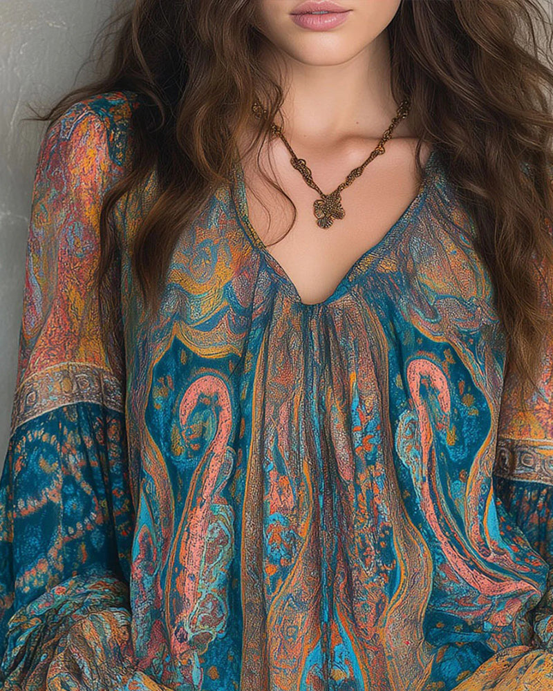 Sorella | Breathable Bohemian Flared Sleeve Blouse
