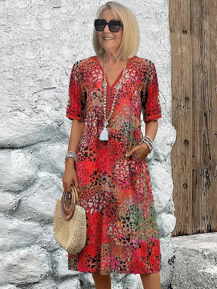 Guardy | Classic V-Neck Dress