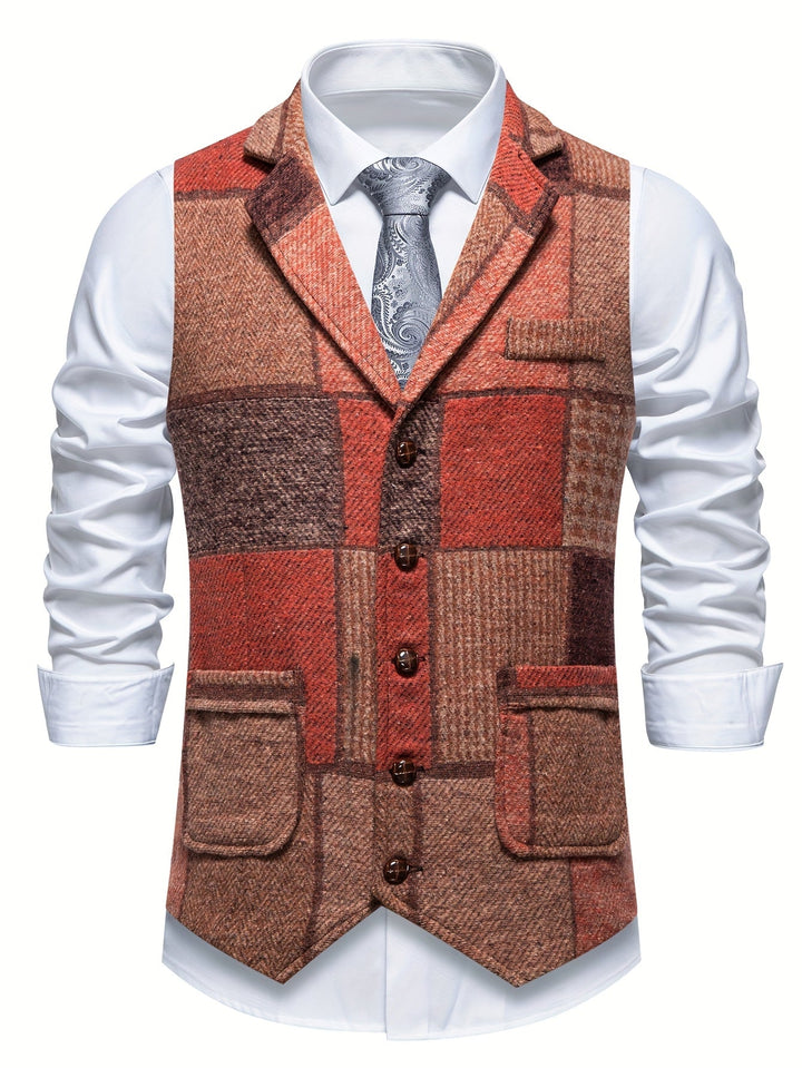 Leo | Patchwork Waistcoat for Special Occasions