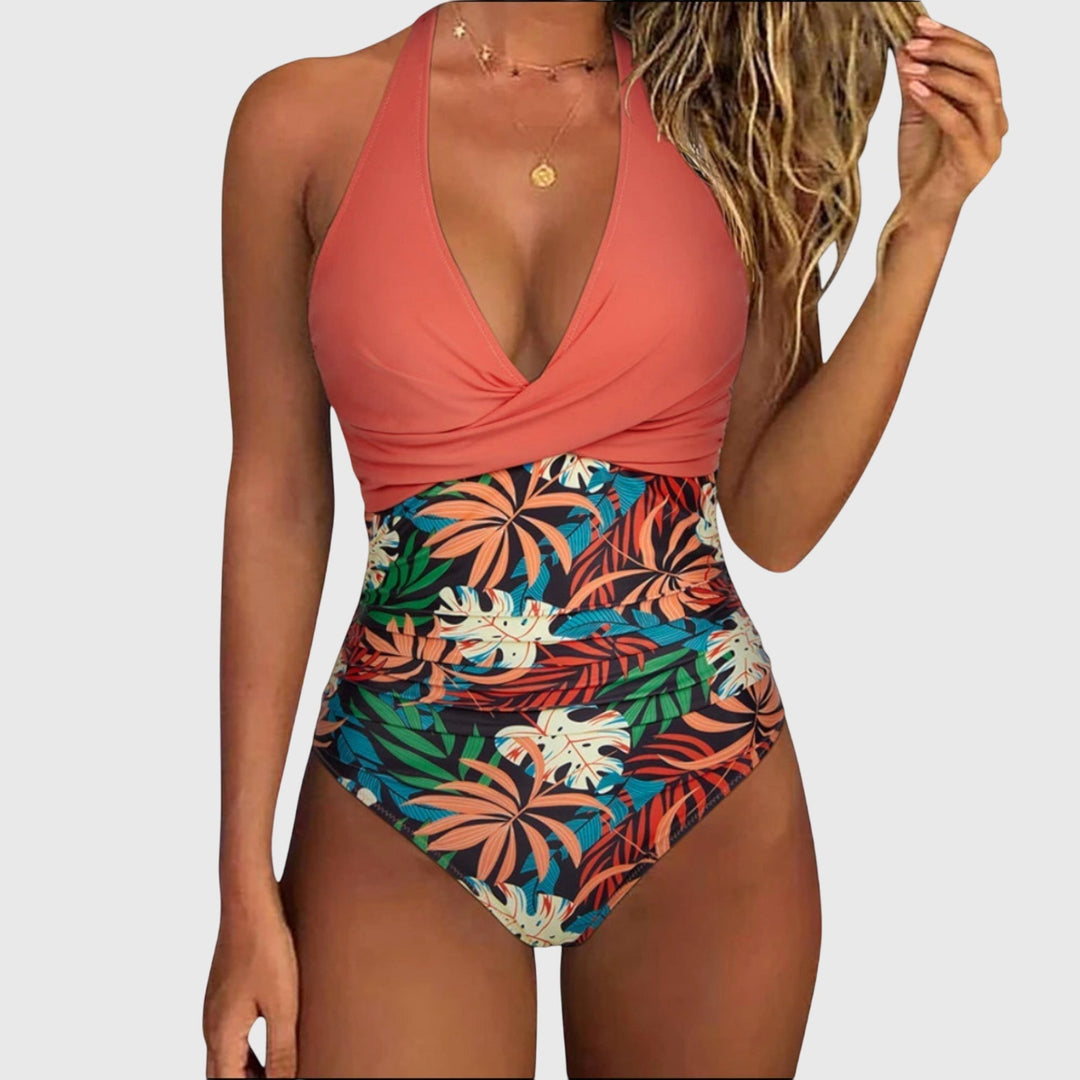 Enva | V-Neck One-Piece Swimsuit