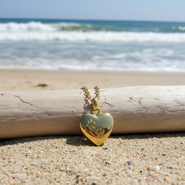 Colgante Corazón Personalizado con Cenizas de tu Mascota