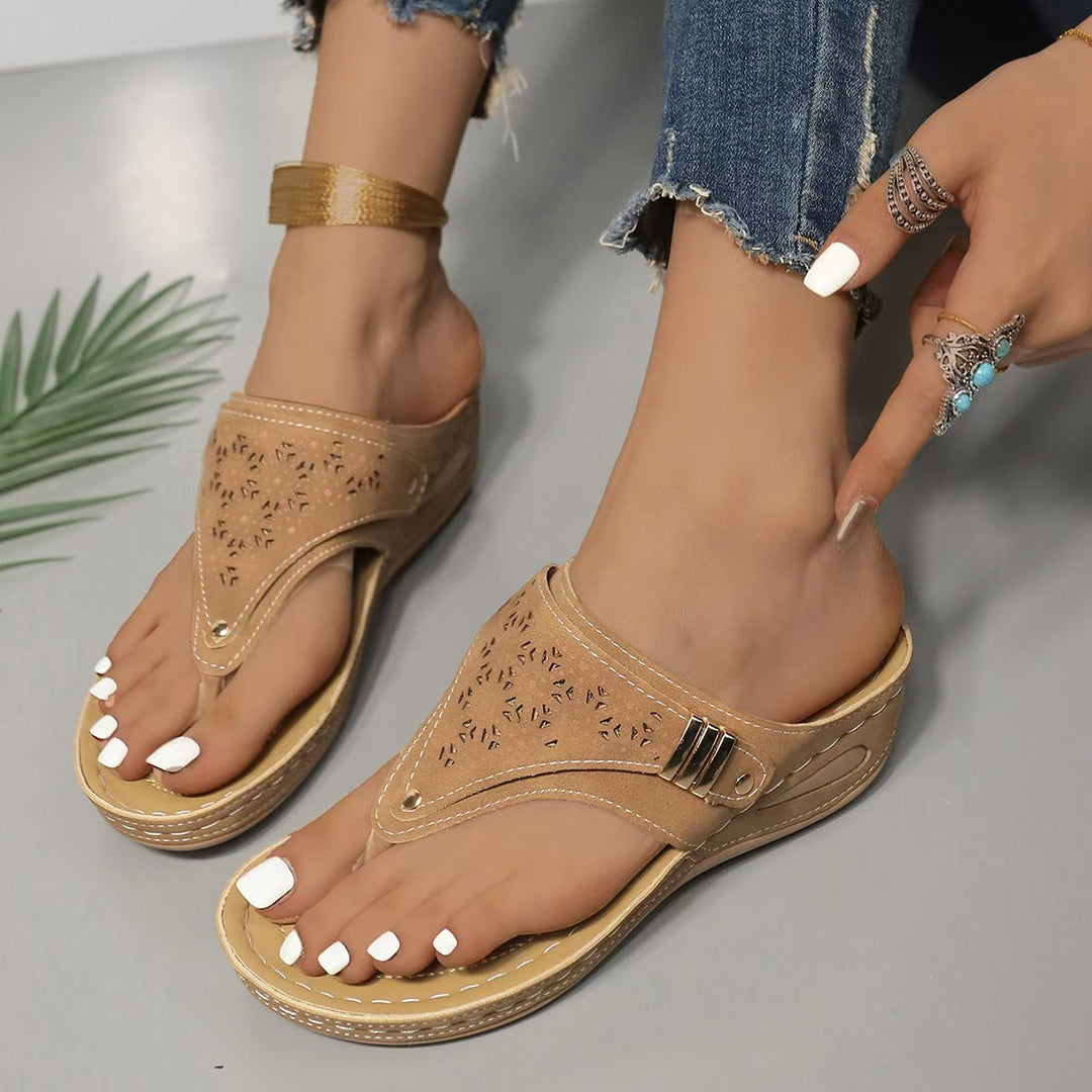 Nadine | Orthopedic Wedge Flip Sandal