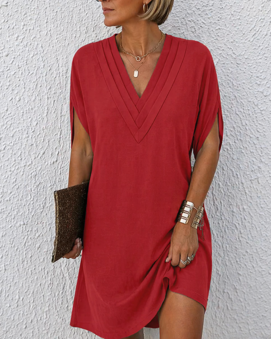 Yvette | V-Neck Wrap Detail Dress