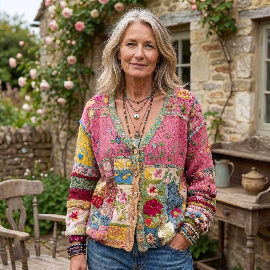 Sybil | Elegant Floral Cardigan