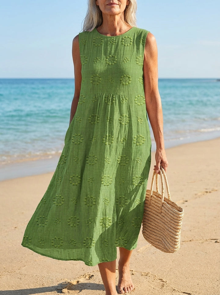 Sandra | Patterned Midi Dress