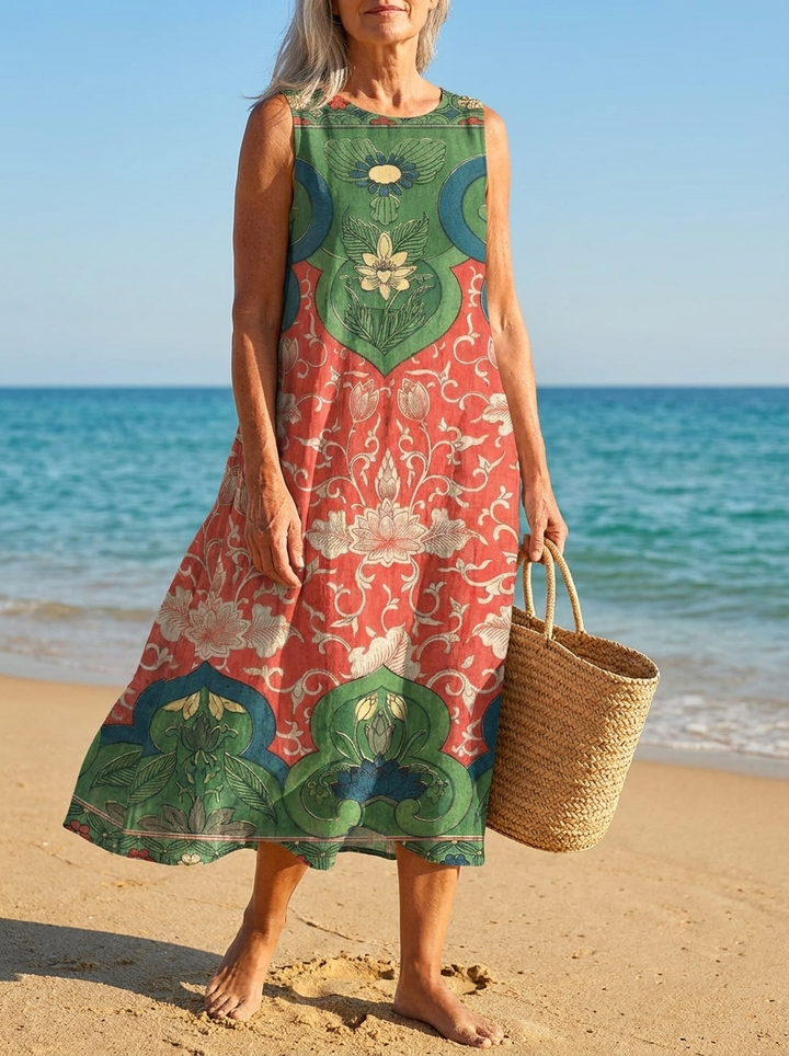 Lena | Bohemian Midi Dress