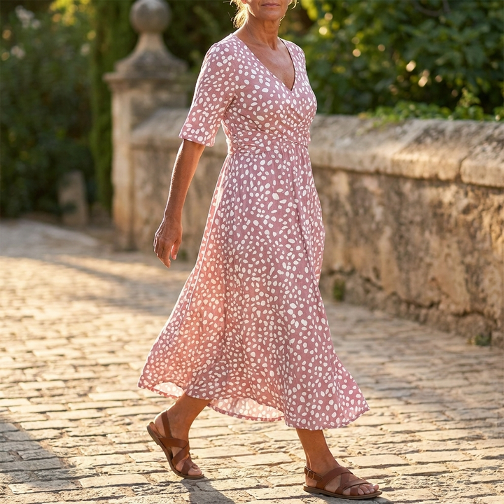 Rosabel | Polka Dot Midi Dress