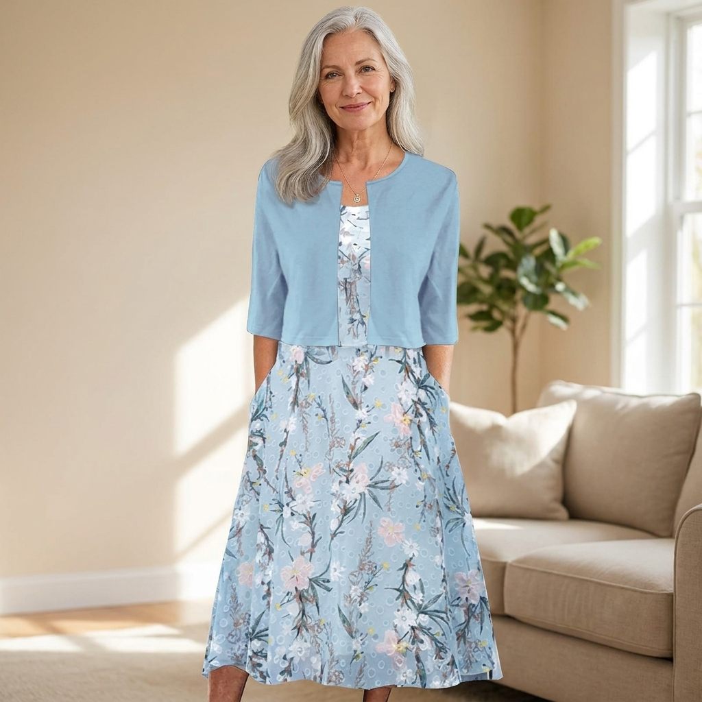 Moira | Floral Two Piece Midi Dress