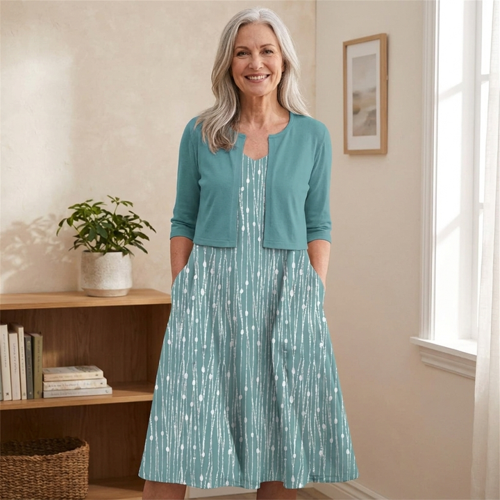 Moira | Floral Two Piece Midi Dress
