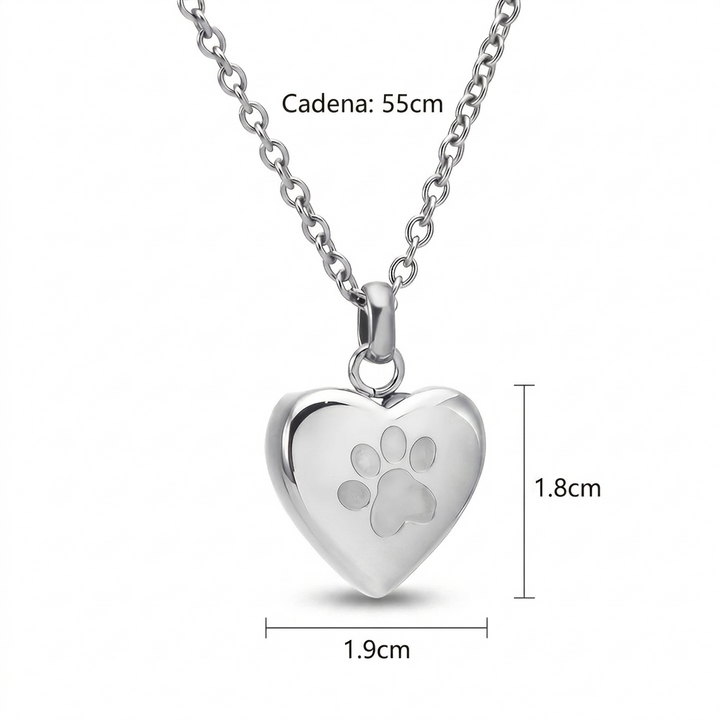 Colgante Corazón Personalizado con las Cenizas de tu Mascota