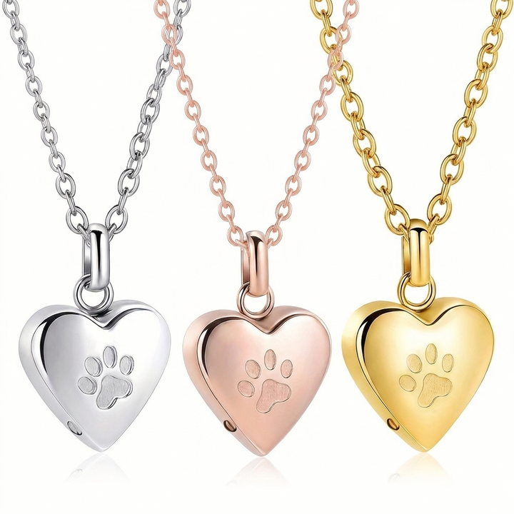Colgante Corazón Personalizado con las Cenizas de tu Mascota