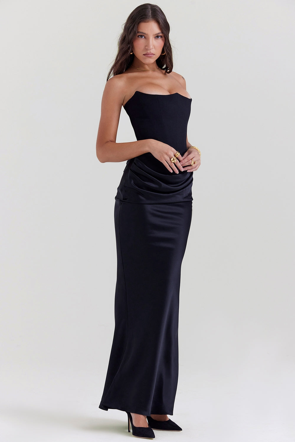 Anika | Strapless Sweetheart Maxi Wedding Guest Dress