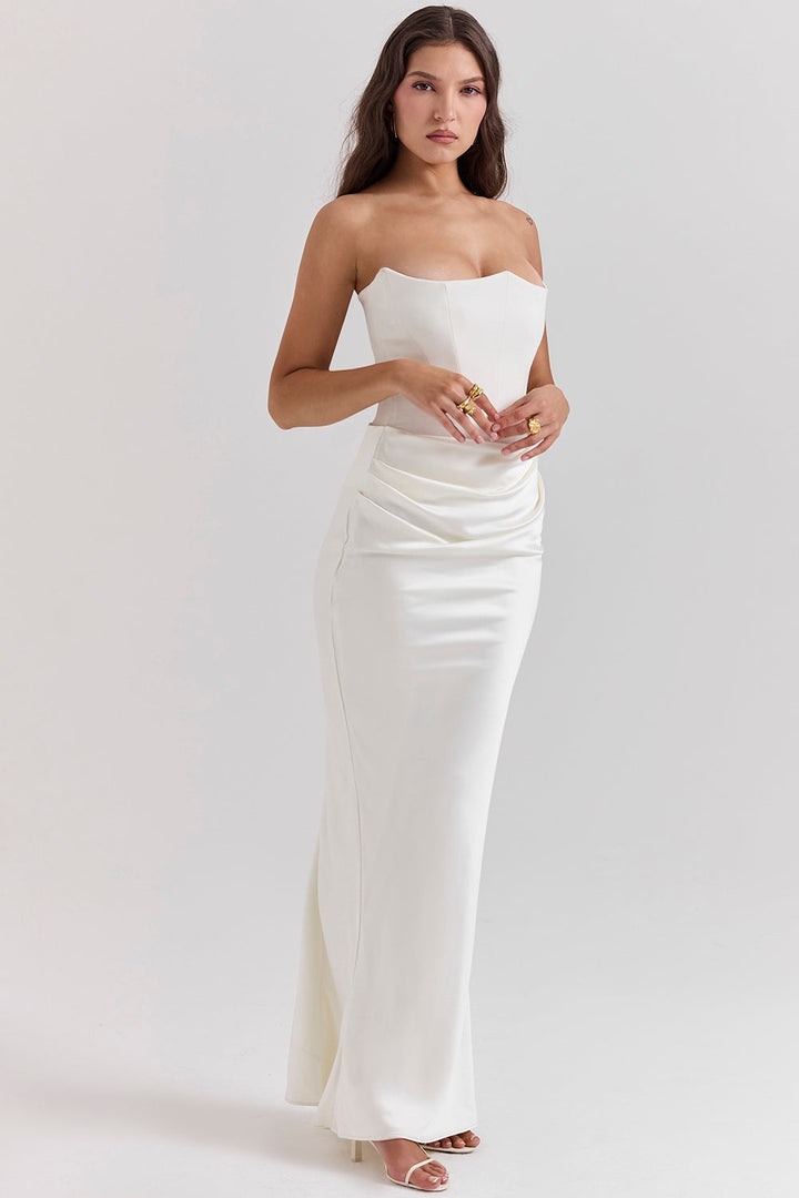 Anika | Strapless Sweetheart Maxi Wedding Guest Dress