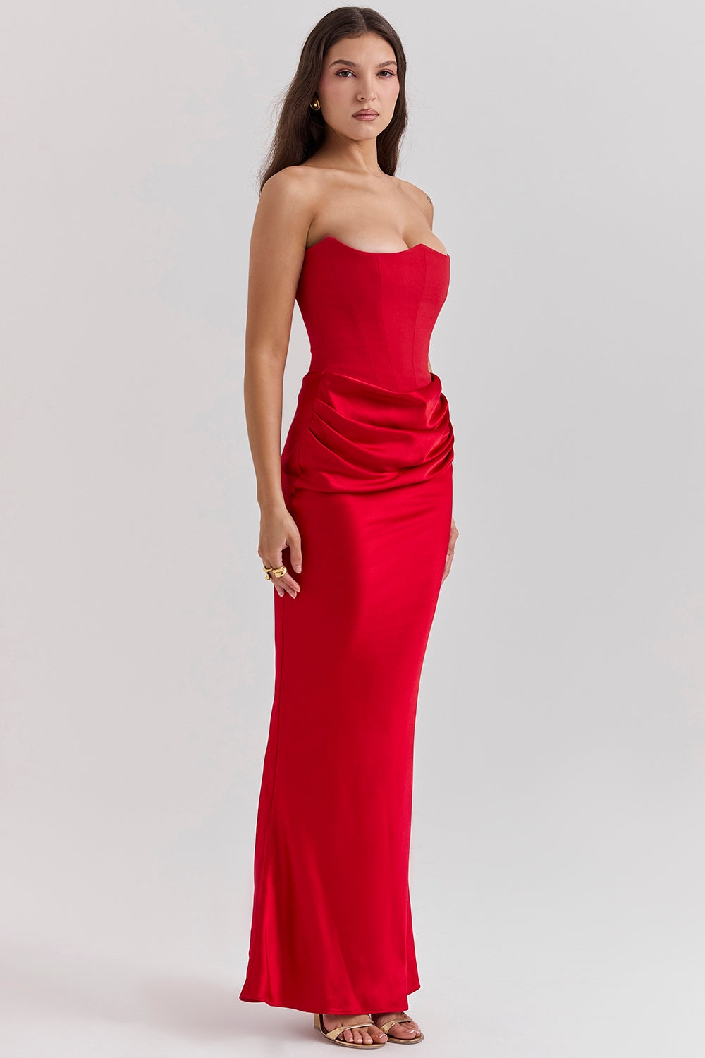 Anika | Strapless Sweetheart Maxi Wedding Guest Dress