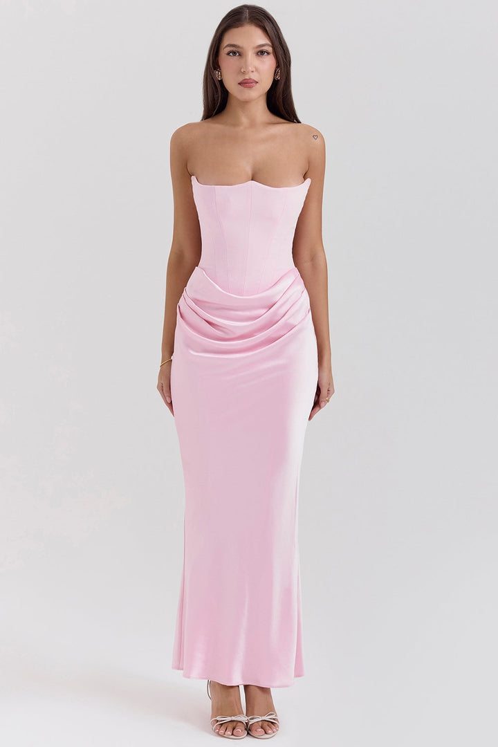 Anika | Strapless Sweetheart Maxi Wedding Guest Dress