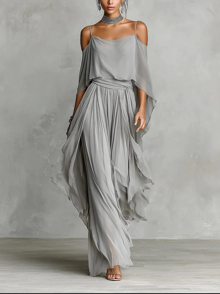 Mirelle | Off-Shoulder Flowy Set