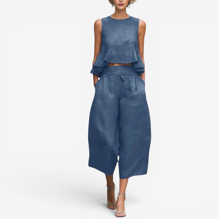Nicola | Ruffle Sleeve Elegant Set